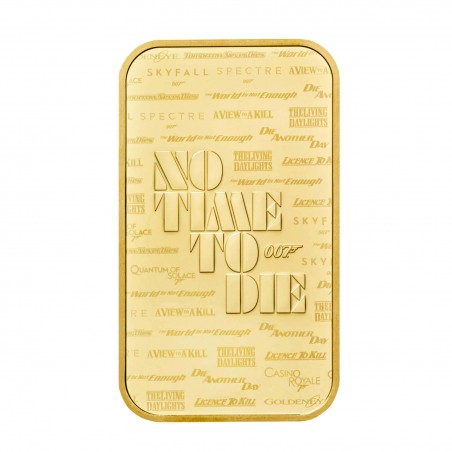 Metal 007 1oz bullion gold bar James Bond 007 No Time to die | Belgique, France ...